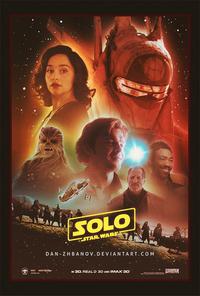 Plakát k filmu Solo: A Star Wars Story (2018).