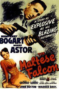 Plakát k filmu The Maltese Falcon (1941).