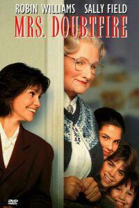 Plakát k filmu Mrs. Doubtfire (1993).