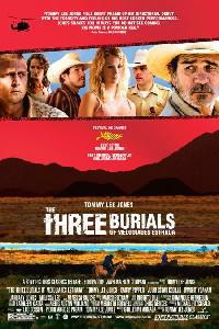 Plakat filma The Three Burials of Melquiades Estrada (2005).