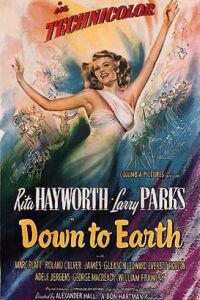 Poster for Down to Earth (1947).