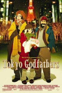 Plakat filma Tokyo Godfathers (2003).