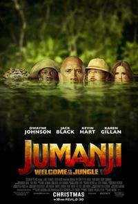 Plakát k filmu Jumanji: Welcome to the Jungle (2017).