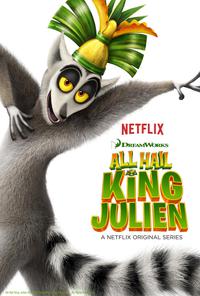 Plakát k filmu All Hail King Julien (2014).
