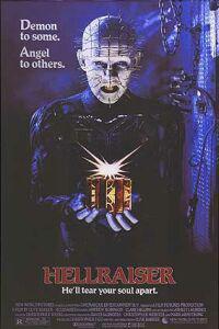 Poster for Hellraiser (1987).