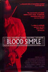 Plakát k filmu Blood Simple. (1984).