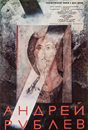 Plakát k filmu Andrey Rublev (1966).
