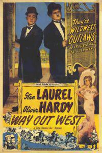 Poster for Way Out West (1937).