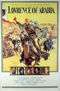 Plakát k filmu Lawrence of Arabia (1962).