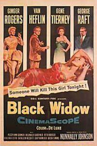 Poster for Black Widow (1954).