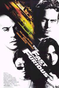 Plakát k filmu The Fast and the Furious (2001).