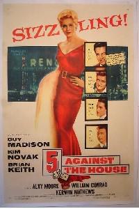 Plakat 5 Against the House (1955).