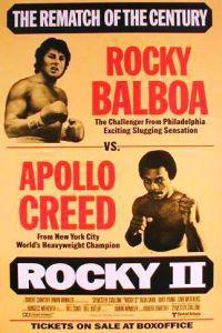 Plakát k filmu Rocky II (1979).