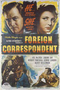 Plakat filma Foreign Correspondent (1940).