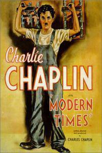 Plakát k filmu Modern Times (1936).