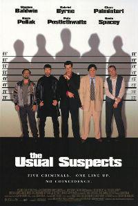 Plakát k filmu The Usual Suspects (1995).
