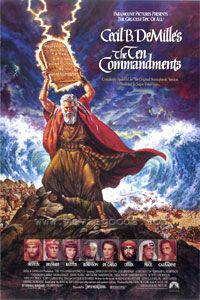 Plakat filma The Ten Commandments (1956).