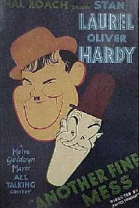Plakát k filmu Another Fine Mess (1930).