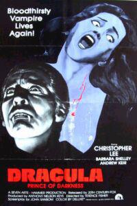 Plakát k filmu Dracula: Prince of Darkness (1966).