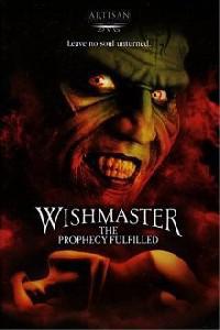 Plakát k filmu Wishmaster 4: The Prophecy Fulfilled (2002).