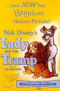 Plakát k filmu Lady and the Tramp (1955).