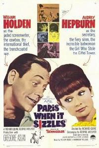 Plakat filma Paris - When It Sizzles (1964).