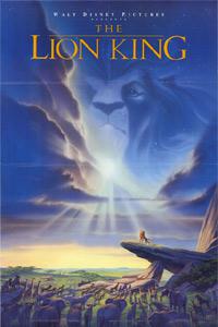 Plakát k filmu The Lion King (1994).