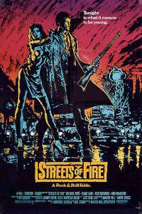 Plakát k filmu Streets of Fire (1984).