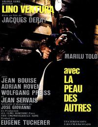 Poster for Avec la peau des autres (1966).
