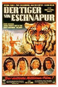 Plakát k filmu Tiger von Eschnapur, Der (1959).