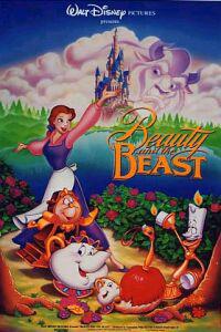Plakát k filmu Beauty and the Beast (1991).