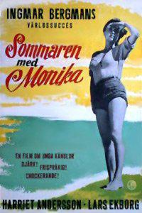 Poster for Sommaren med Monika (1953).