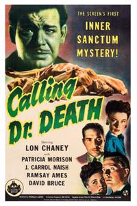 Poster for Calling Dr. Death (1943).
