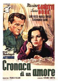 Poster for Cronaca di un amore (1950).