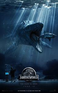 Plakát k filmu Jurassic World (2015).