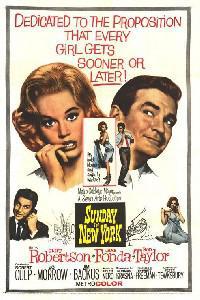 Poster for Sunday in New York (1963).
