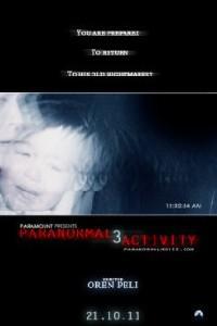 Cartaz para Paranormal Activity 3 (2011).