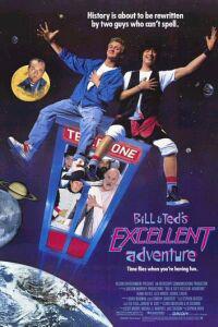 Poster for Bill & Ted's Excellent Adventure (1989).
