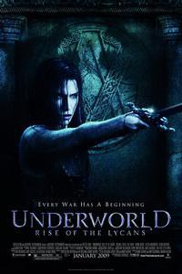 Poster for Underworld: Rise of the Lycans (2009).