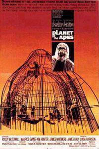 Plakát k filmu Planet of the Apes (1968).