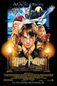 Обложка за Harry Potter and the Sorcerer's Stone (2001).