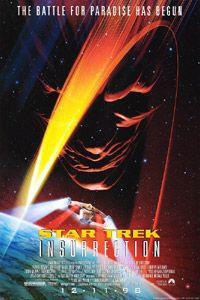 Омот за Star Trek: Insurrection (1998).