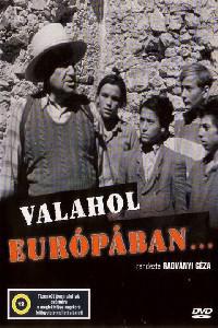 Plakat filma Valahol Európában (1947).