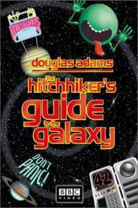Plakát k filmu The Hitch Hikers Guide to the Galaxy (1981).