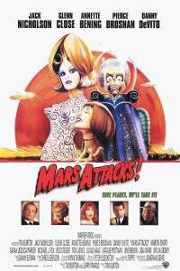 Plakát k filmu Mars Attacks! (1996).