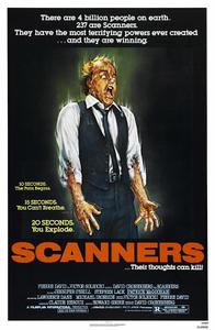 Plakat filma Scanners (1981).