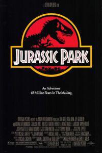 Plakát k filmu Jurassic Park (1993).