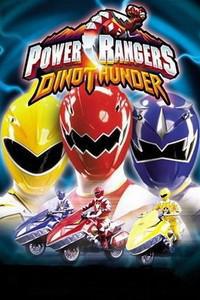 Cartaz para Power Rangers DinoThunder (2004).