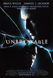 Cartaz para Unbreakable (2000).