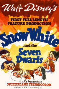 Plakat filma Snow White and the Seven Dwarfs (1937).